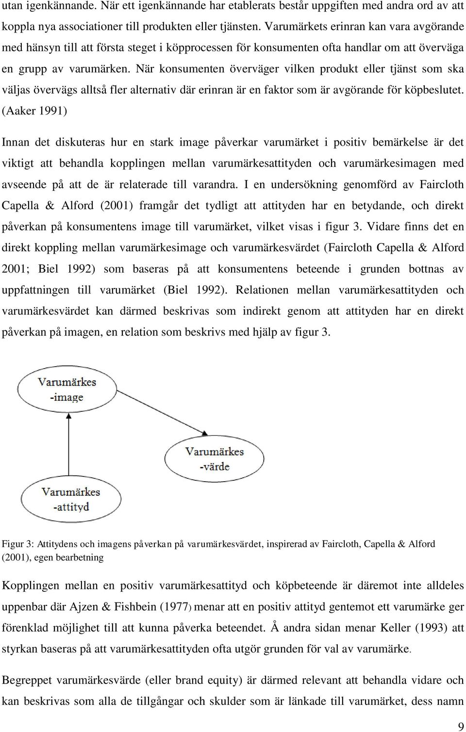 När konsumenten överväger vilken produkt eller tjänst som ska väljas övervägs alltså fler alternativ där erinran är en faktor som är avgörande för köpbeslutet.