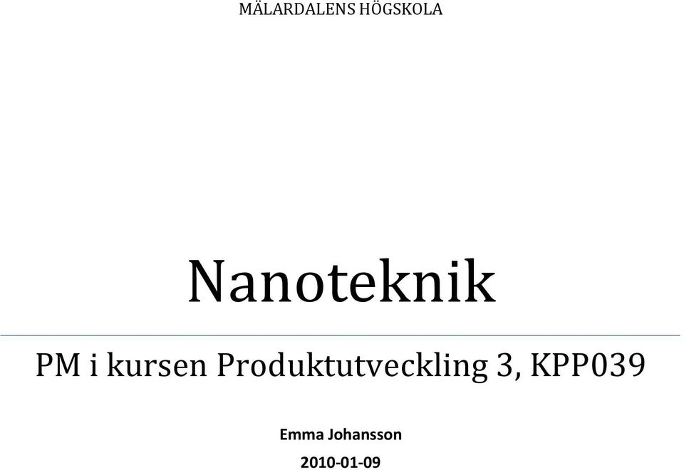 Produktutveckling 3,