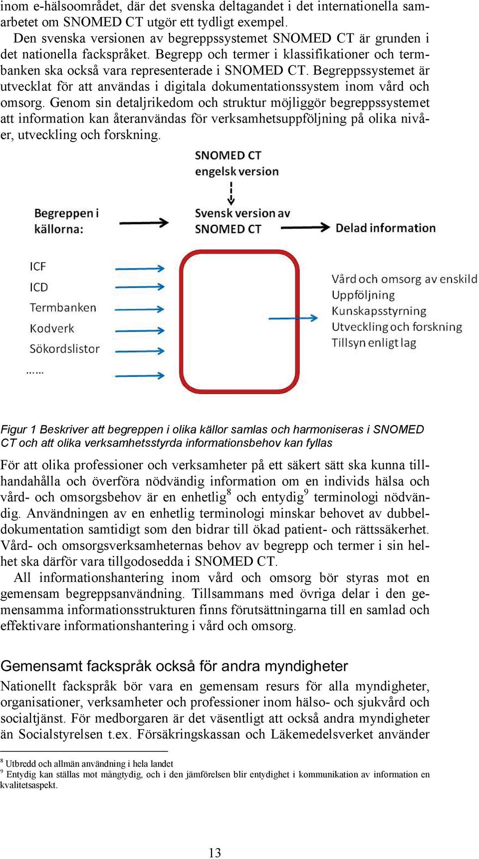 Begreppssystemet är utvecklat för att användas i digitala dokumentationssystem inom vård och omsorg.