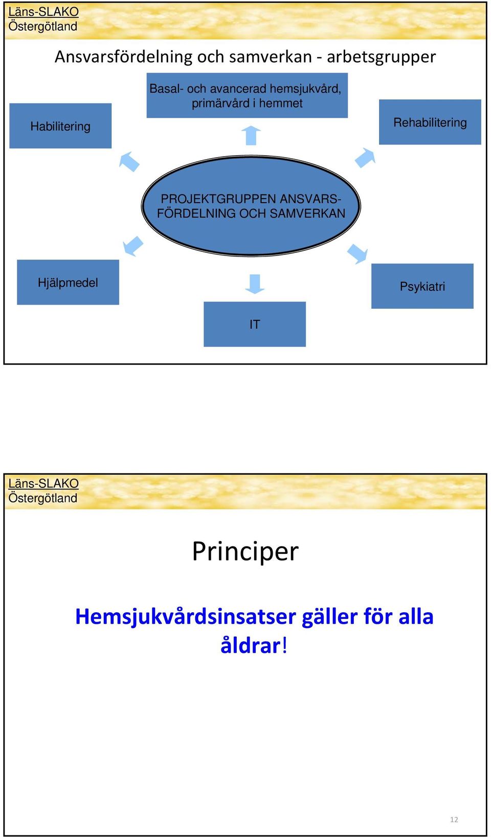 Rehabilitering PROJEKTGRUPPEN ANSVARS- FÖRDELNING OCH SAMVERKAN