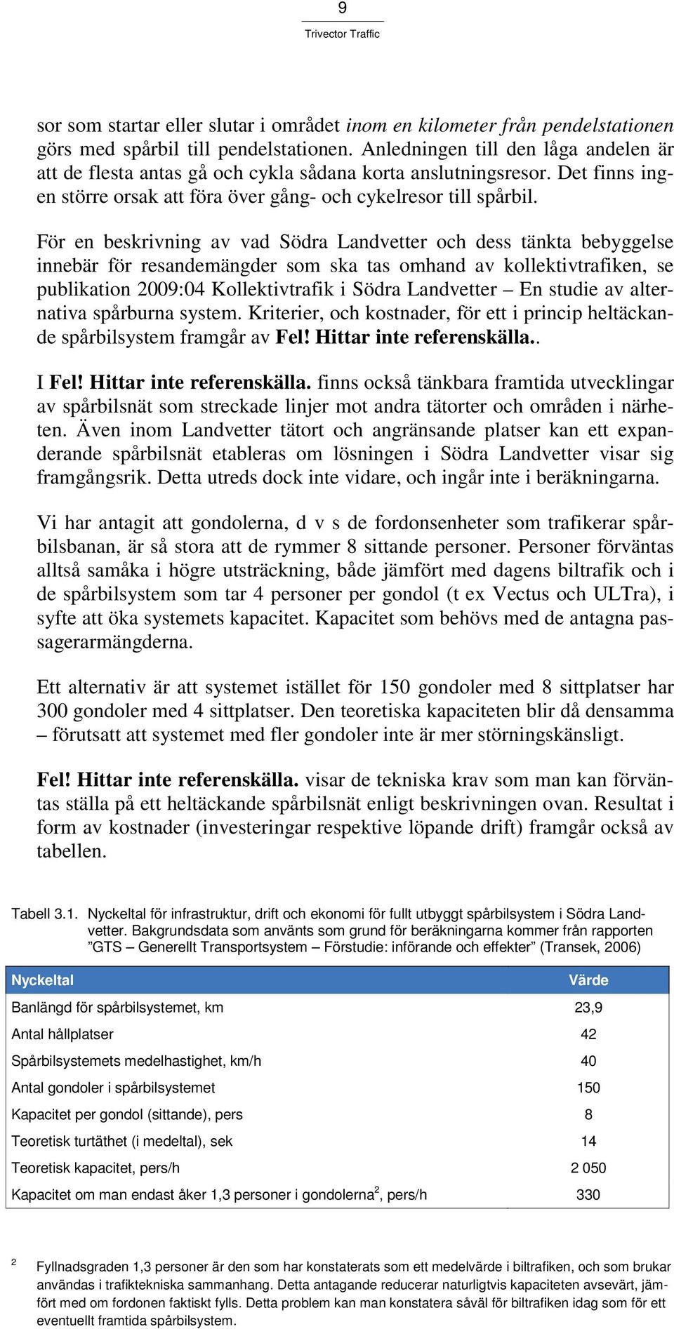 För en beskrivning av vad Södra Landvetter och dess tänkta bebyggelse innebär för resandemängder som ska tas omhand av kollektivtrafiken, se publikation 2009:04 Kollektivtrafik i Södra Landvetter En