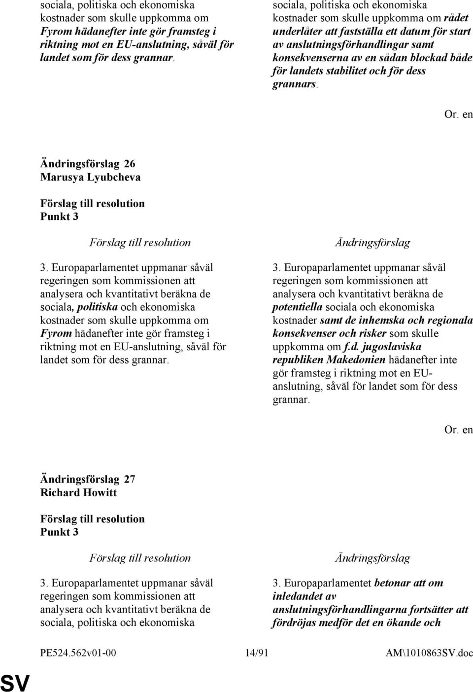 landets stabilitet och för dess grannars. 26 Marusya Lyubcheva Punkt 3 3. Europaparlamentet uppmanar såväl regeringen som kommissionen att analysera och kvantitativt beräkna de  3.