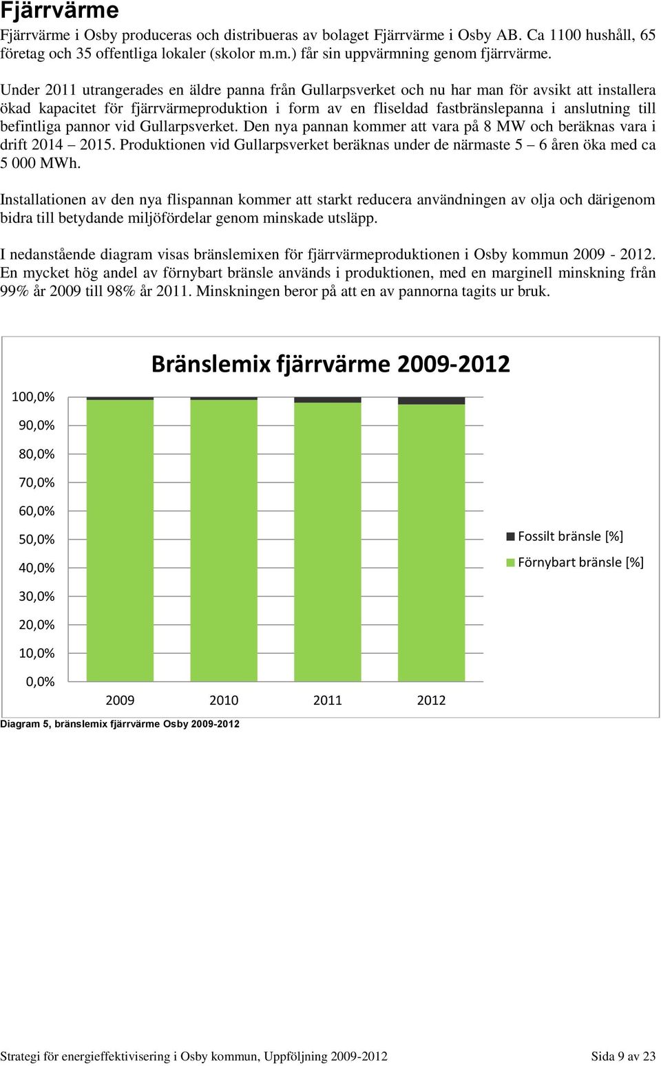 befintliga pannor vid Gullarpsverket. Den nya pannan kommer att vara på 8 MW och beräknas vara i drift 2014 2015.