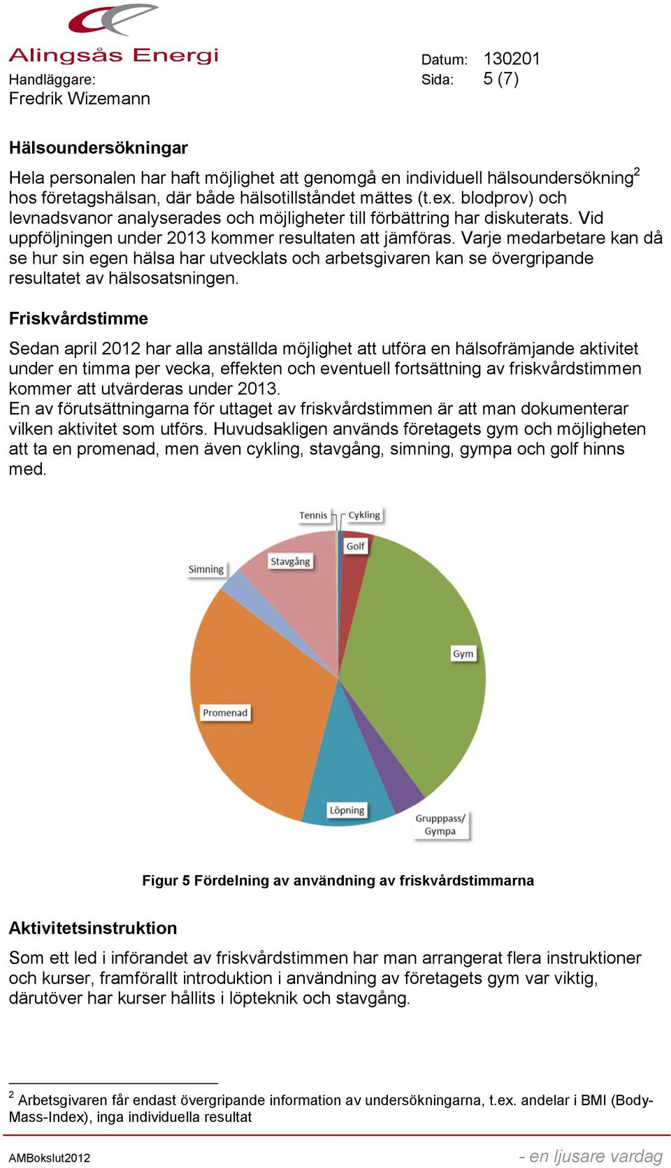 Varje medarbetare kan då se hur sin egen hälsa har utvecklats och arbetsgivaren kan se övergripande resultatet av hälsosatsningen.