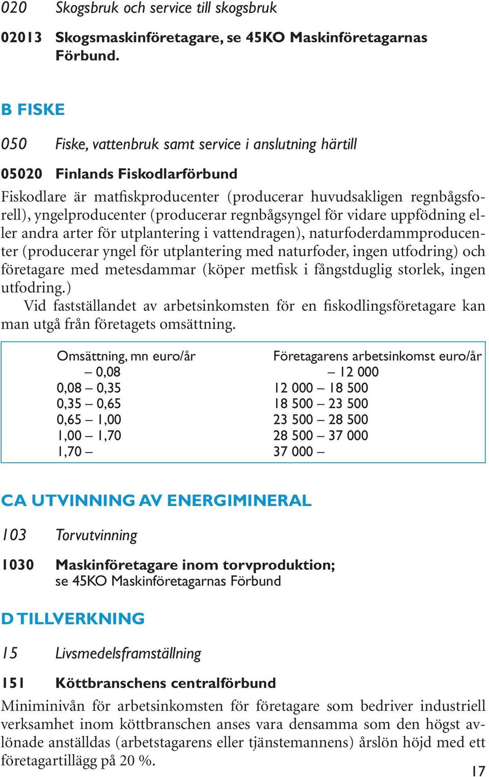 (producerar regnbågsyngel för vidare uppfödning eller andra arter för utplantering i vattendragen), naturfoderdammproducenter (producerar yngel för utplantering med naturfoder, ingen utfodring) och