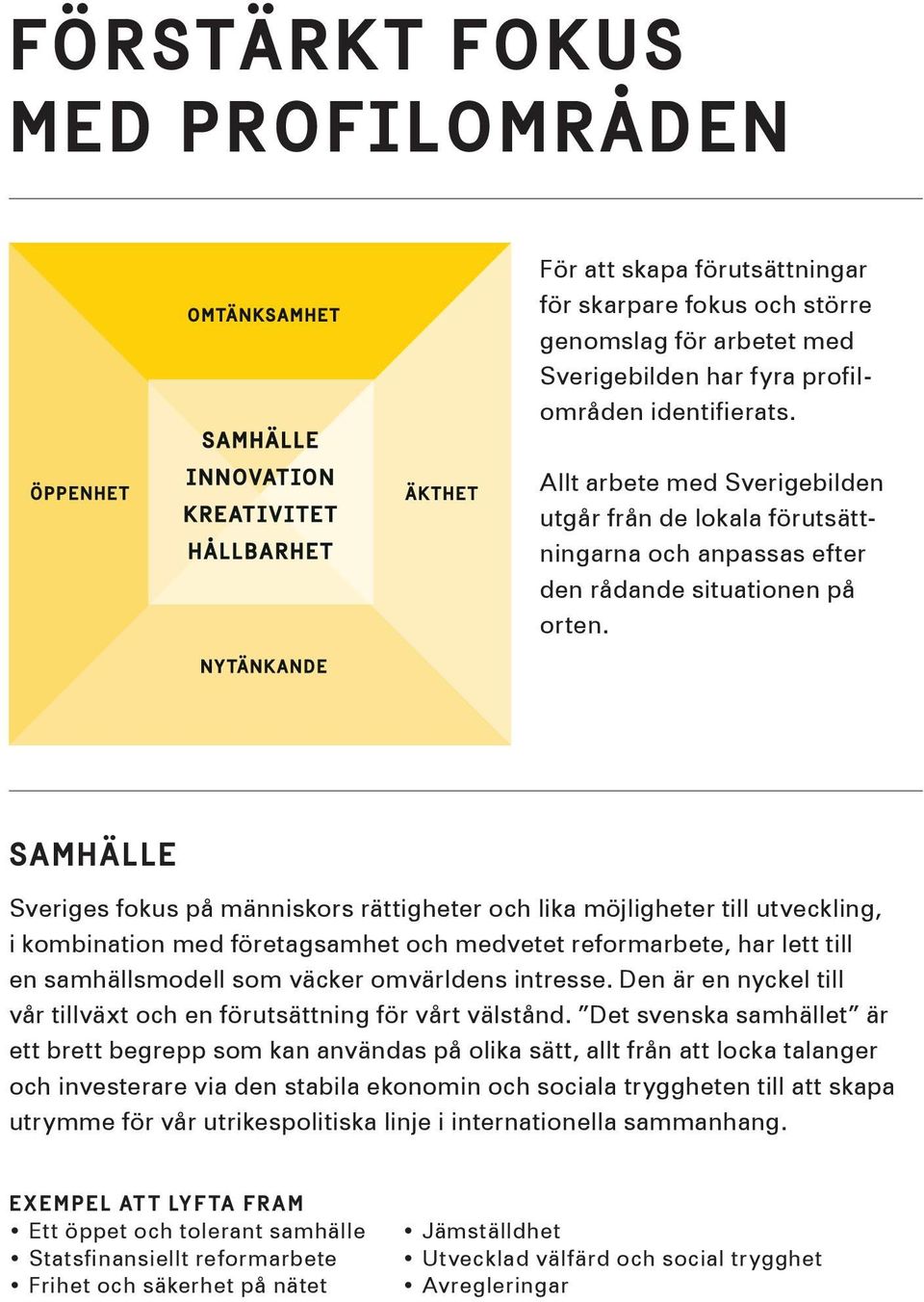 SAmhÄlle Sveriges fokus på människors rättigheter och lika möjligheter till utveckling, i kombination med företagsamhet och medvetet reformarbete, har lett till en samhällsmodell som väcker