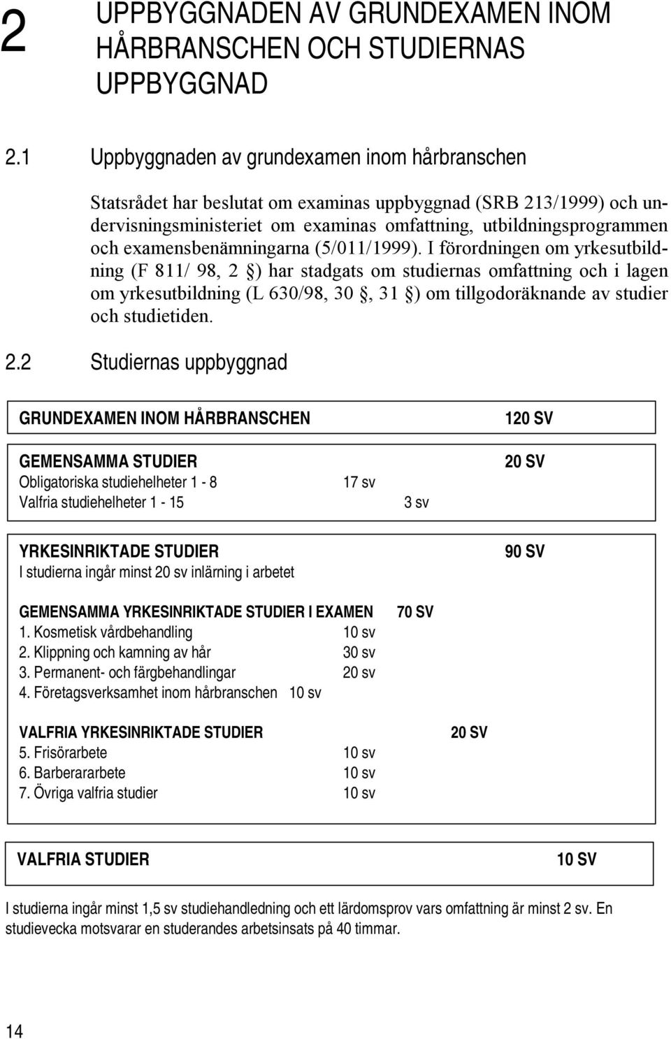 examensbenämningarna (5/011/1999).