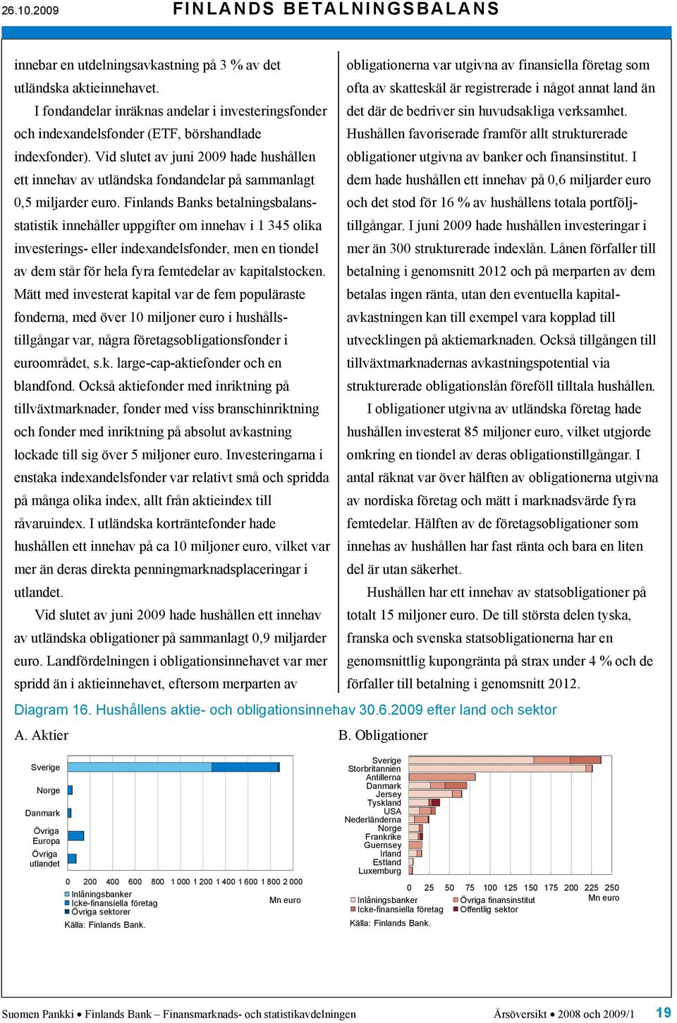 och indexandelsfonder (ETF, börshandlade Hushållen favoriserade framför allt strukturerade indexfonder). Vid slutet av juni 29 hade hushållen obligationer utgivna av banker och finansinstitut.