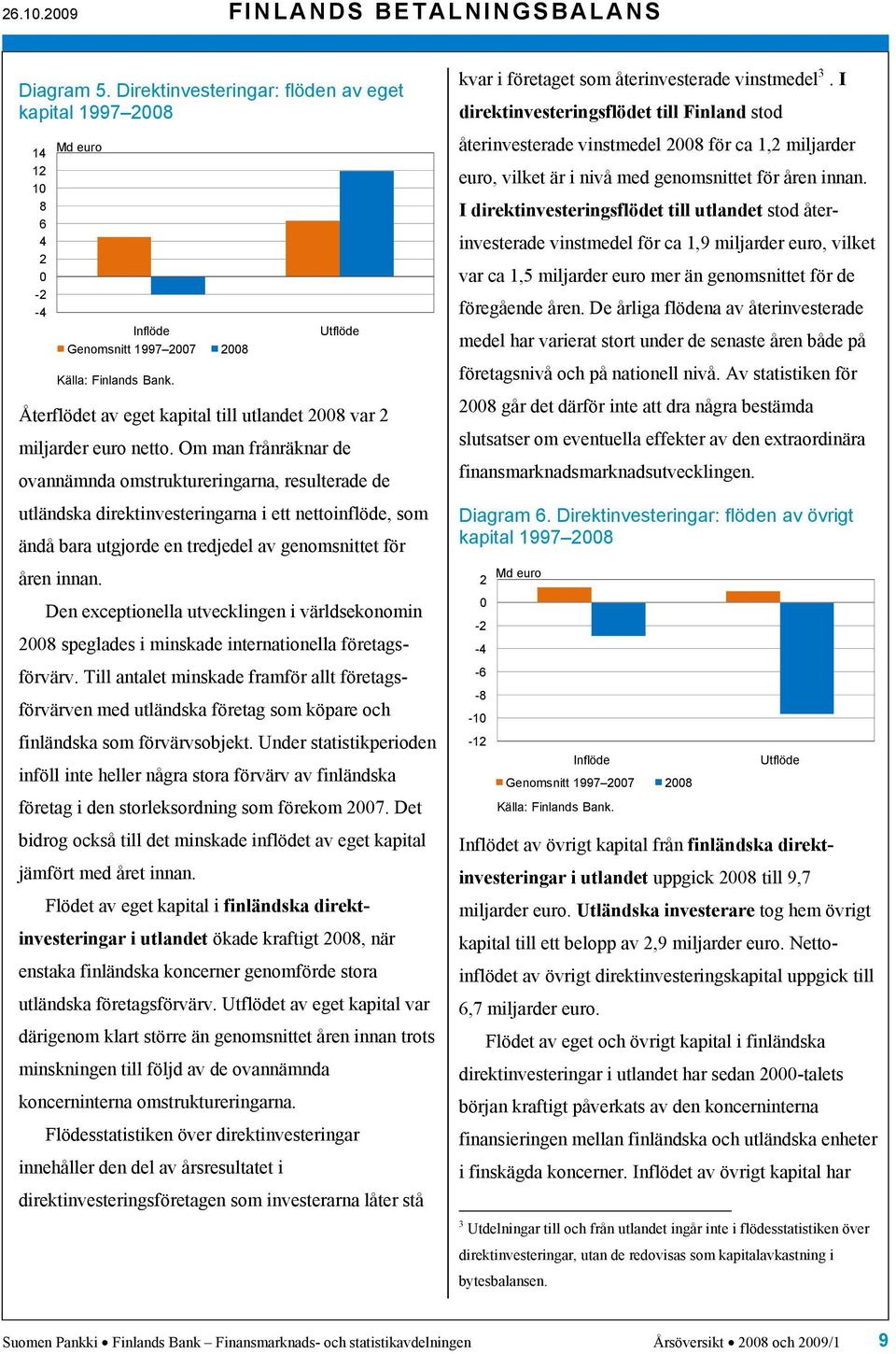 Om man frånräknar de ovannämnda omstruktureringarna, resulterade de utländska direktinvesteringarna i ett nettoinflöde, som ändå bara utgjorde en tredjedel av genomsnittet för kvar i företaget som