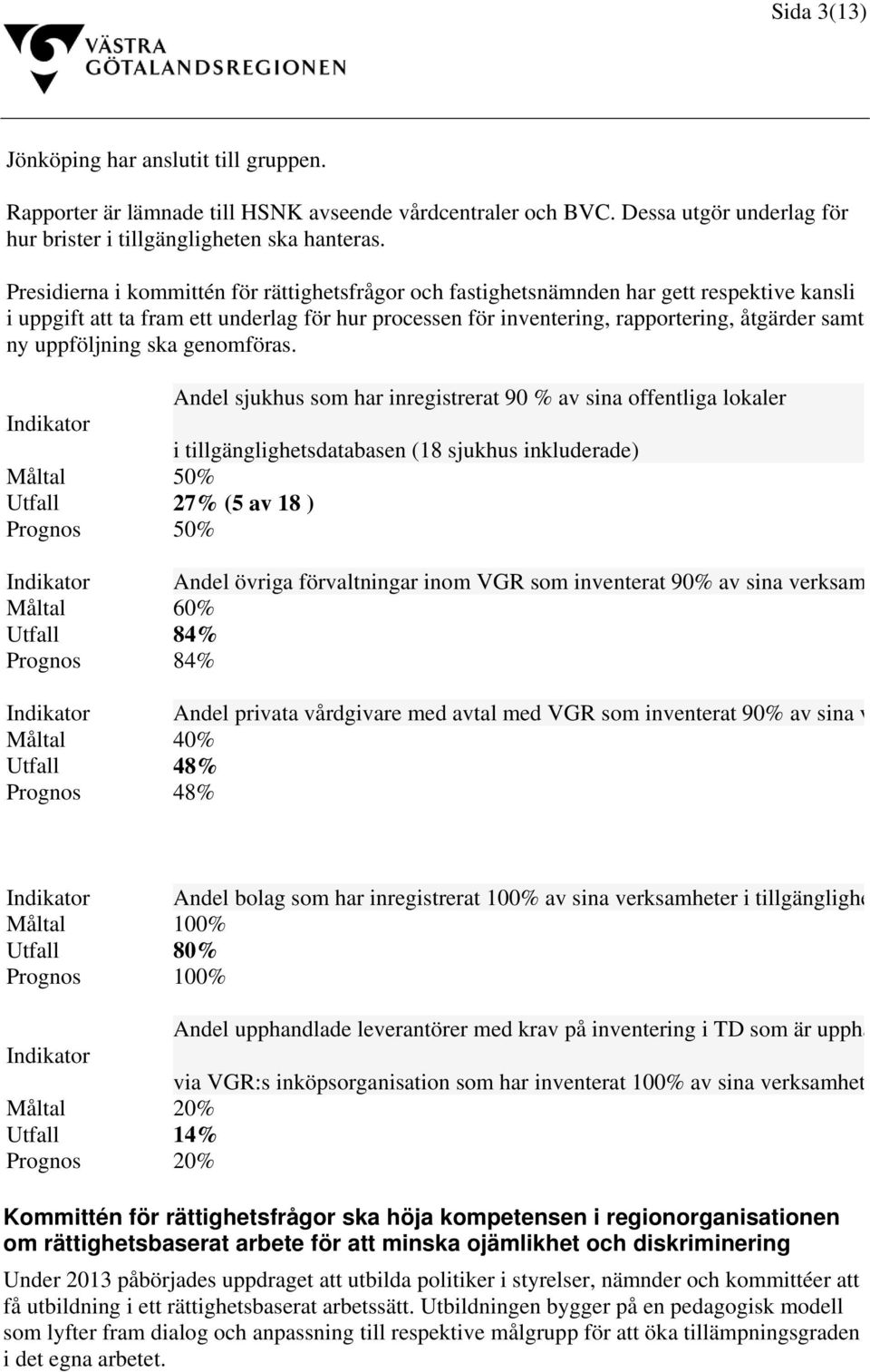 uppföljning ska genomföras.