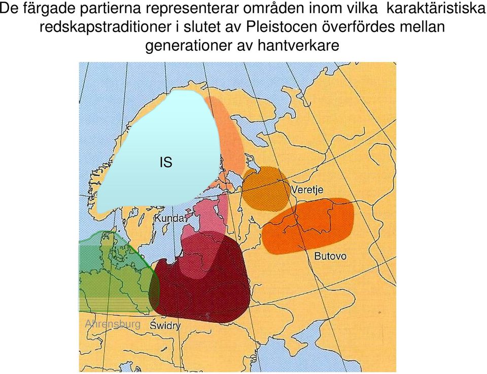 redskapstraditioner i slutet av Pleistocen