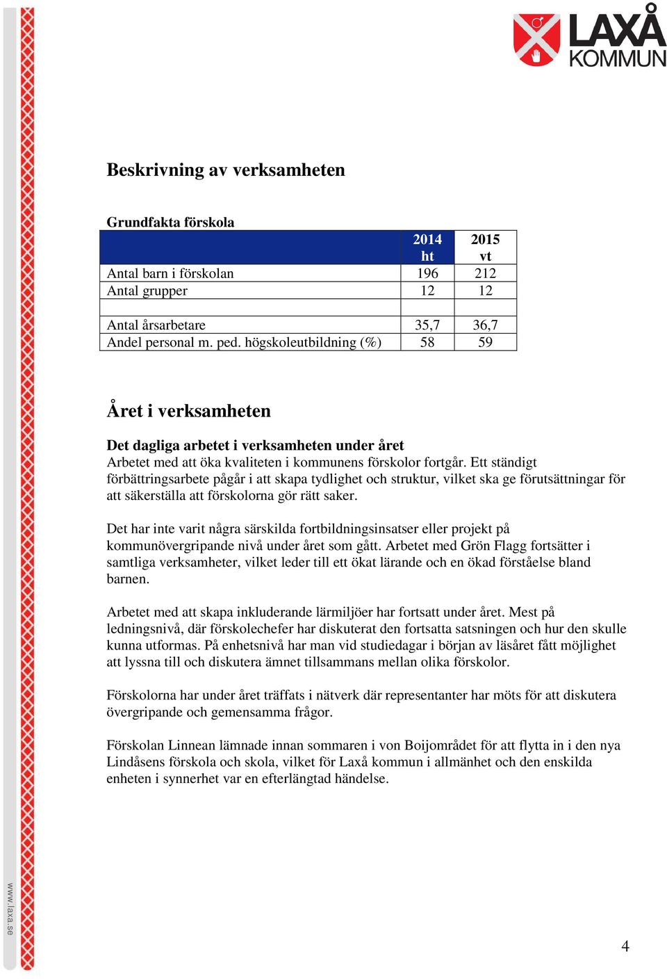 Ett ständigt förbättringsarbete pågår i att skapa tydlighet och struktur, vilket ska ge förutsättningar för att säkerställa att förskolorna gör rätt saker.