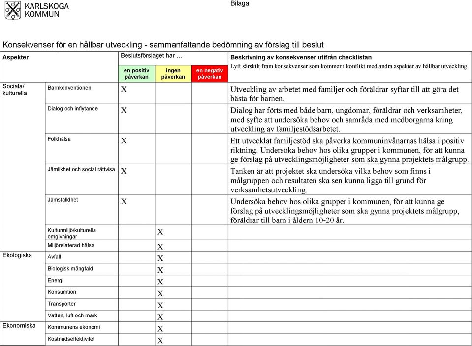 Barnkonventionen X Utveckling av arbetet med familjer och föräldrar syftar till att göra det bästa för barnen.