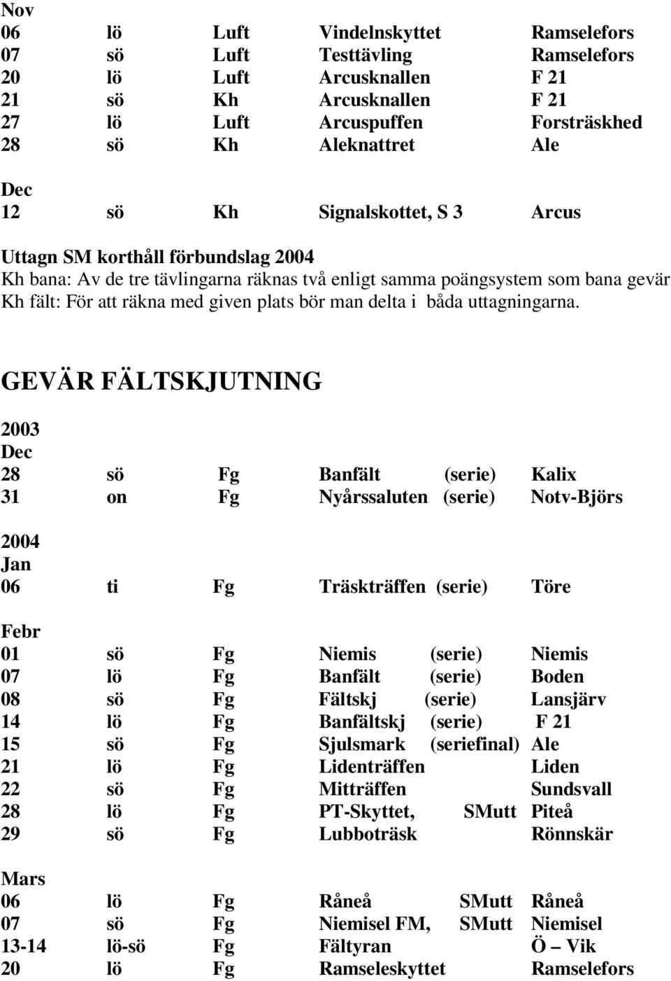 delta i båda uttagningarna.