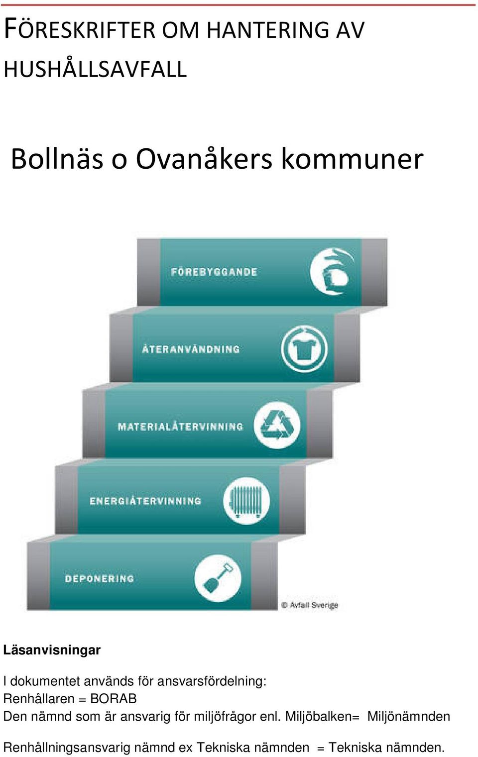 BORAB Den nämnd som är ansvarig för miljöfrågor enl.