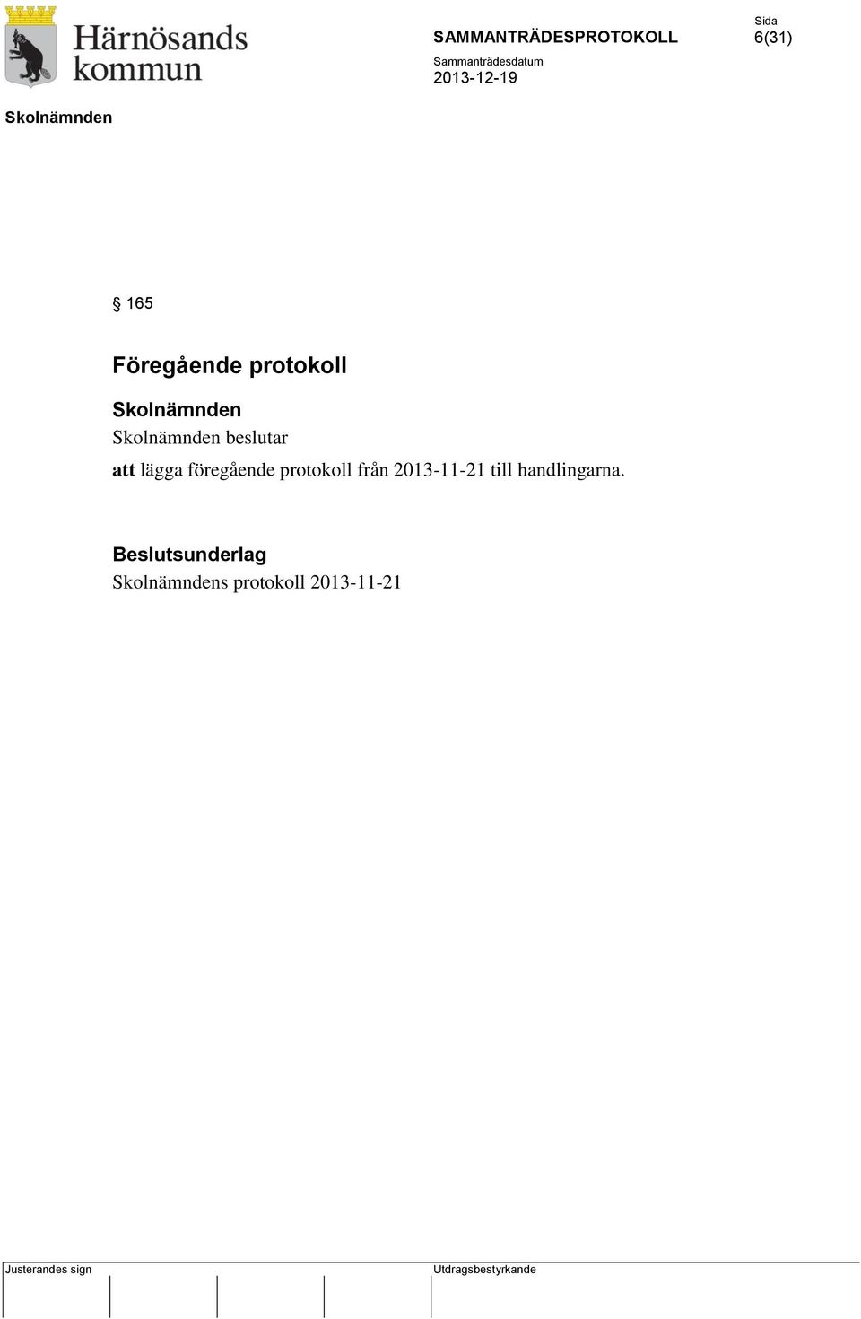 protokoll från 2013-11-21 till