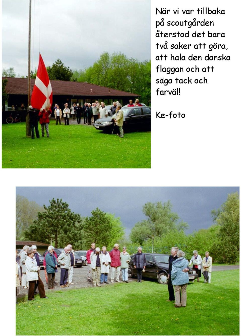 göra, att hala den danska flaggan