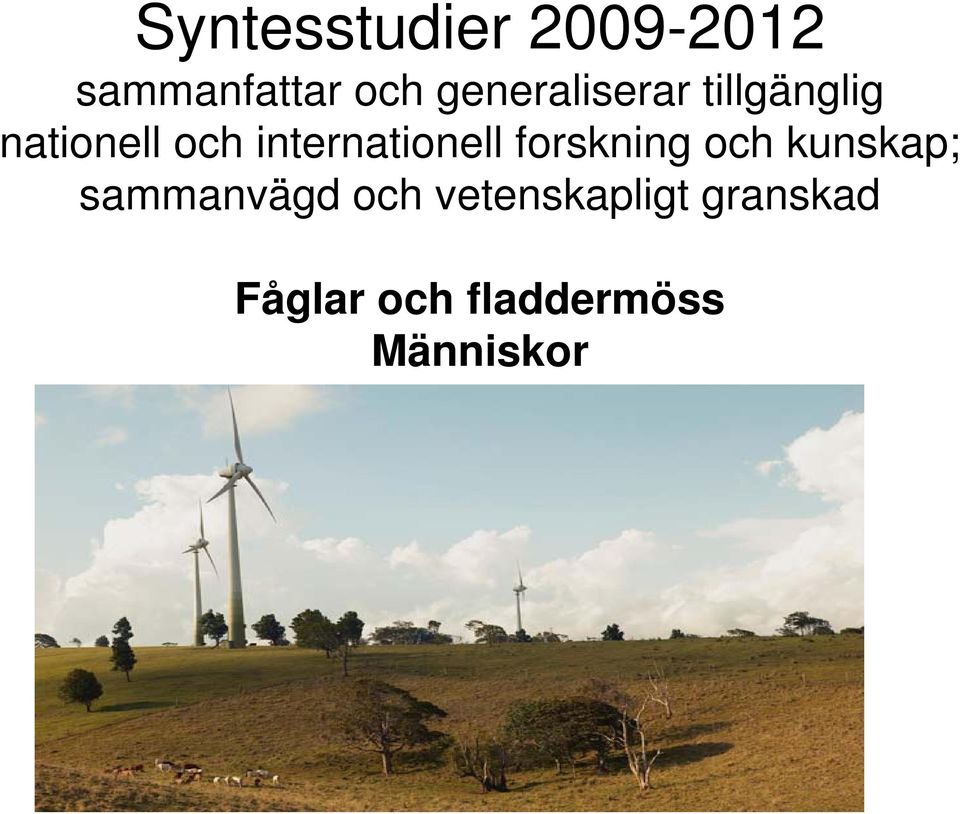 internationell forskning och kunskap; sammanvägd