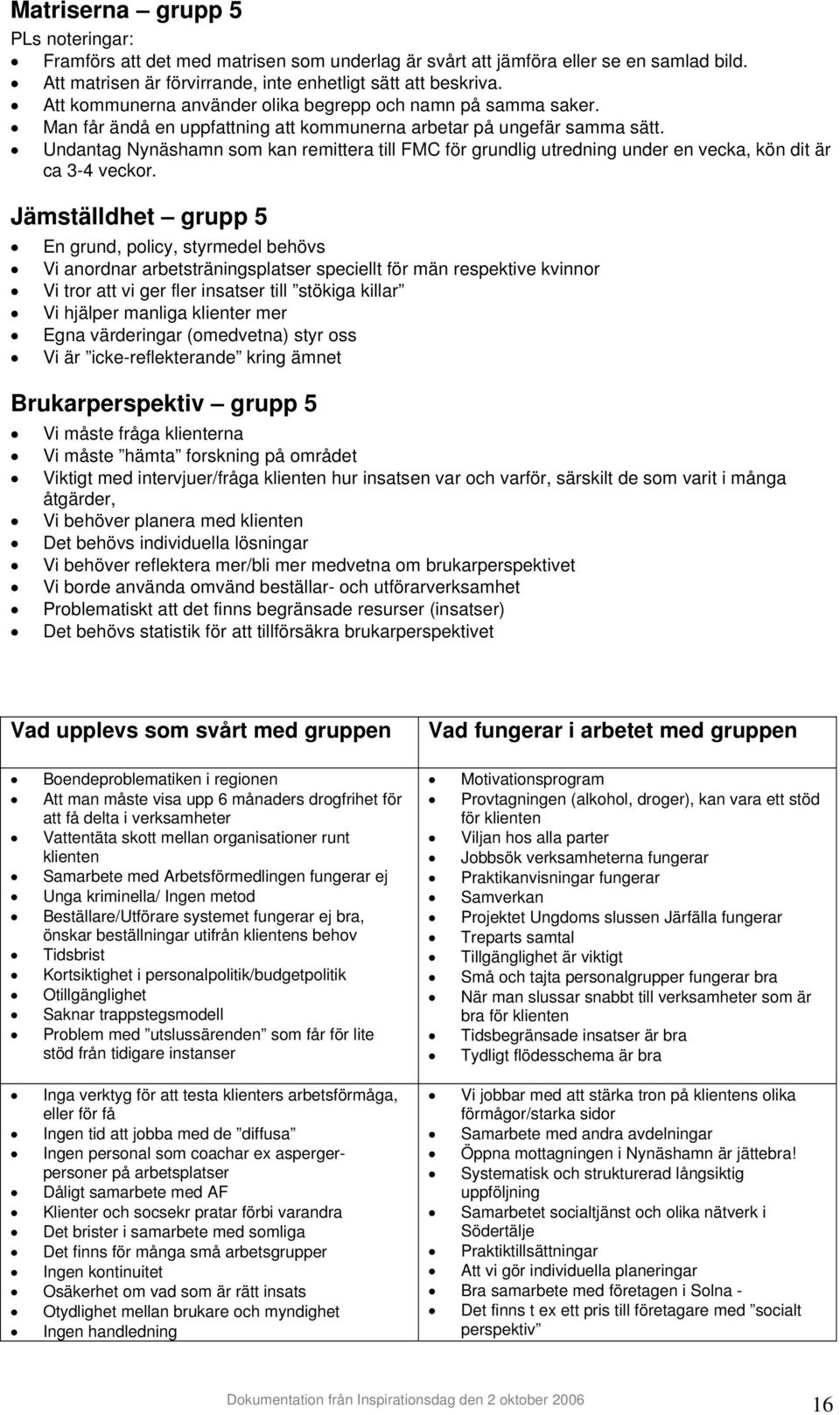 Undantag Nynäshamn som kan remittera till FMC för grundlig utredning under en vecka, kön dit är ca 3-4 veckor.