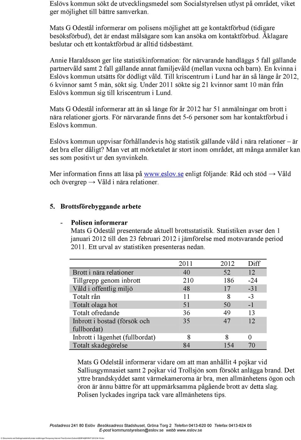 Åklagare beslutar och ett kontaktförbud är alltid tidsbestämt.