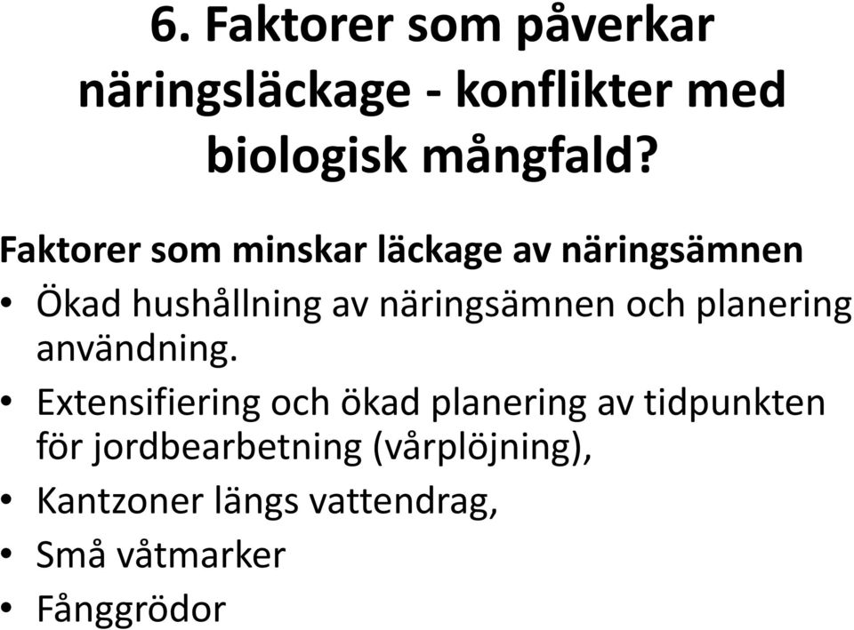 och planering användning.