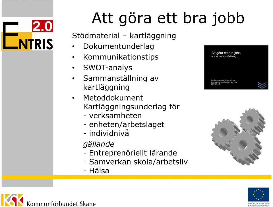 verksamheten - enheten/arbetslaget - individnivå gällande - Entreprenöriellt lärande - Samverkan skola/arbetsliv