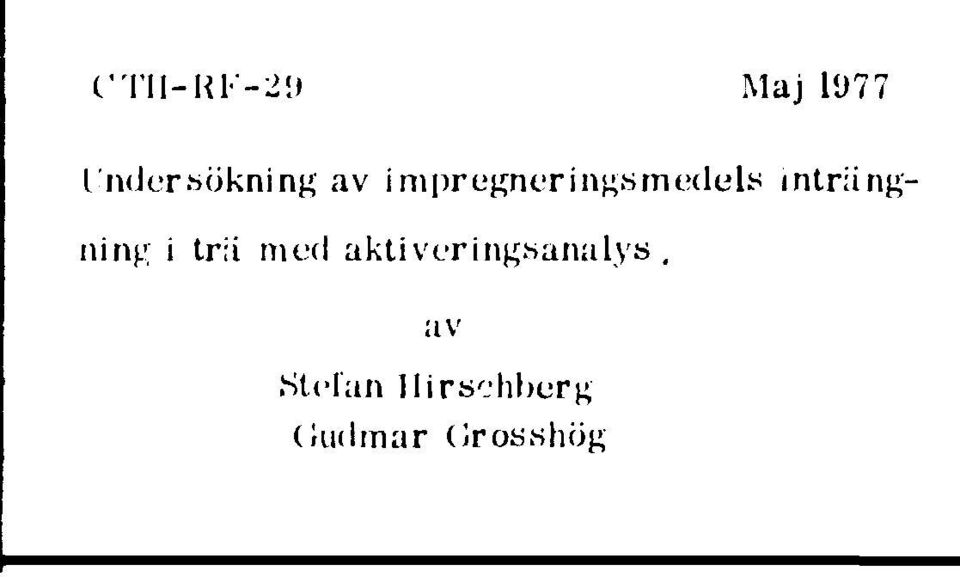 smedels inträng- ' i trii med