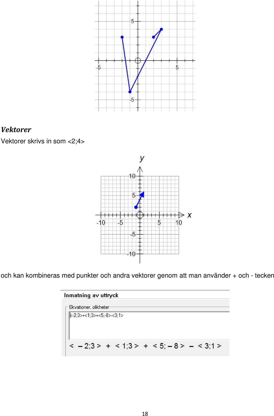 punkter och andra vektorer