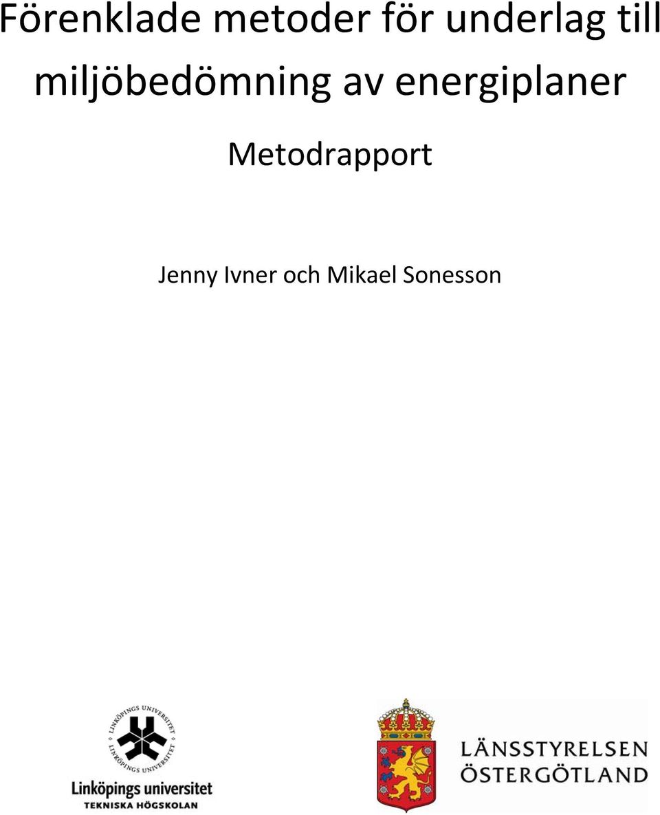 miljöbedömning av