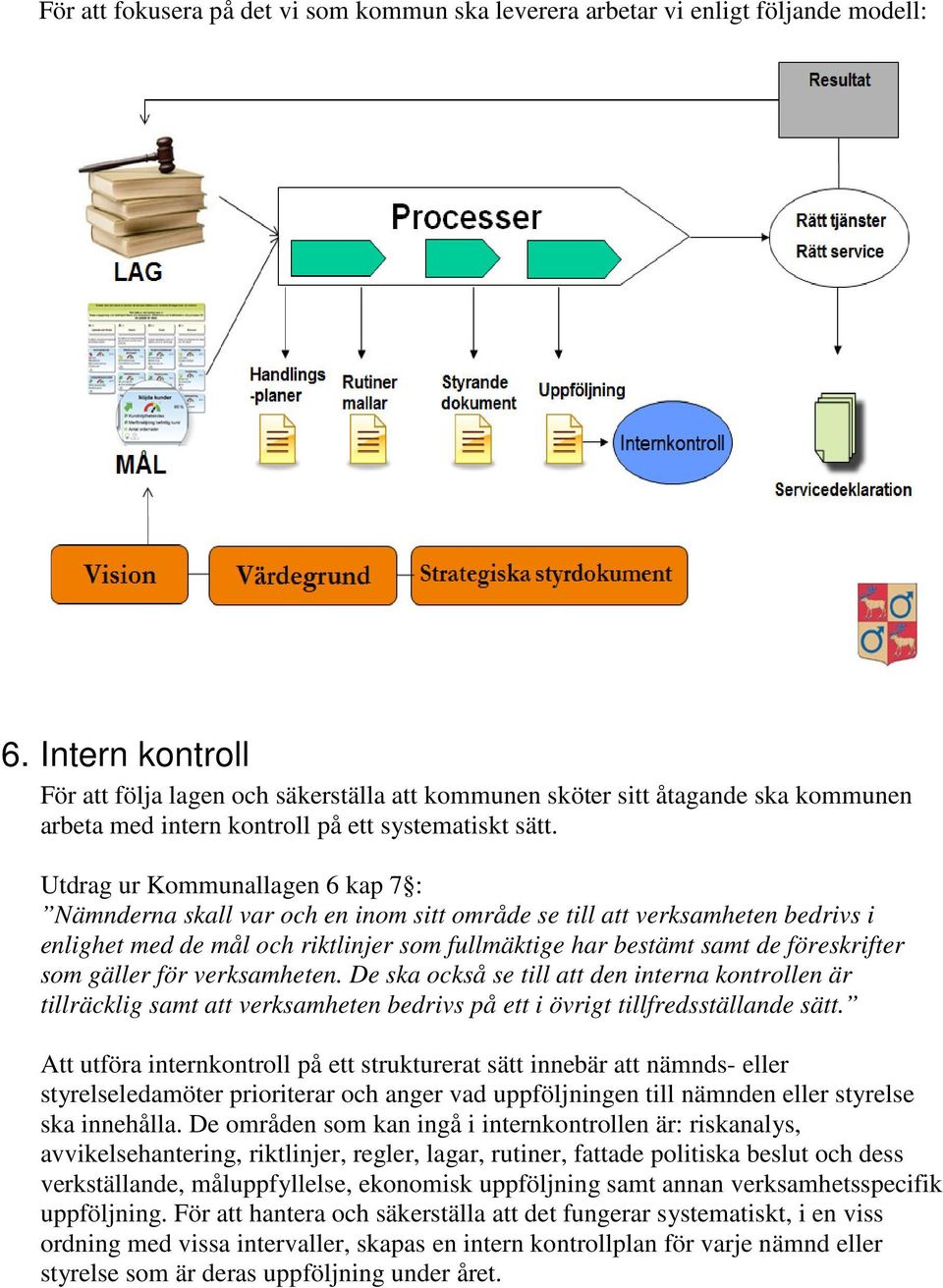 Utdrag ur Kommunallagen 6 kap 7 : Nämnderna skall var och en inom sitt område se till att verksamheten bedrivs i enlighet med de mål och riktlinjer som fullmäktige har bestämt samt de föreskrifter