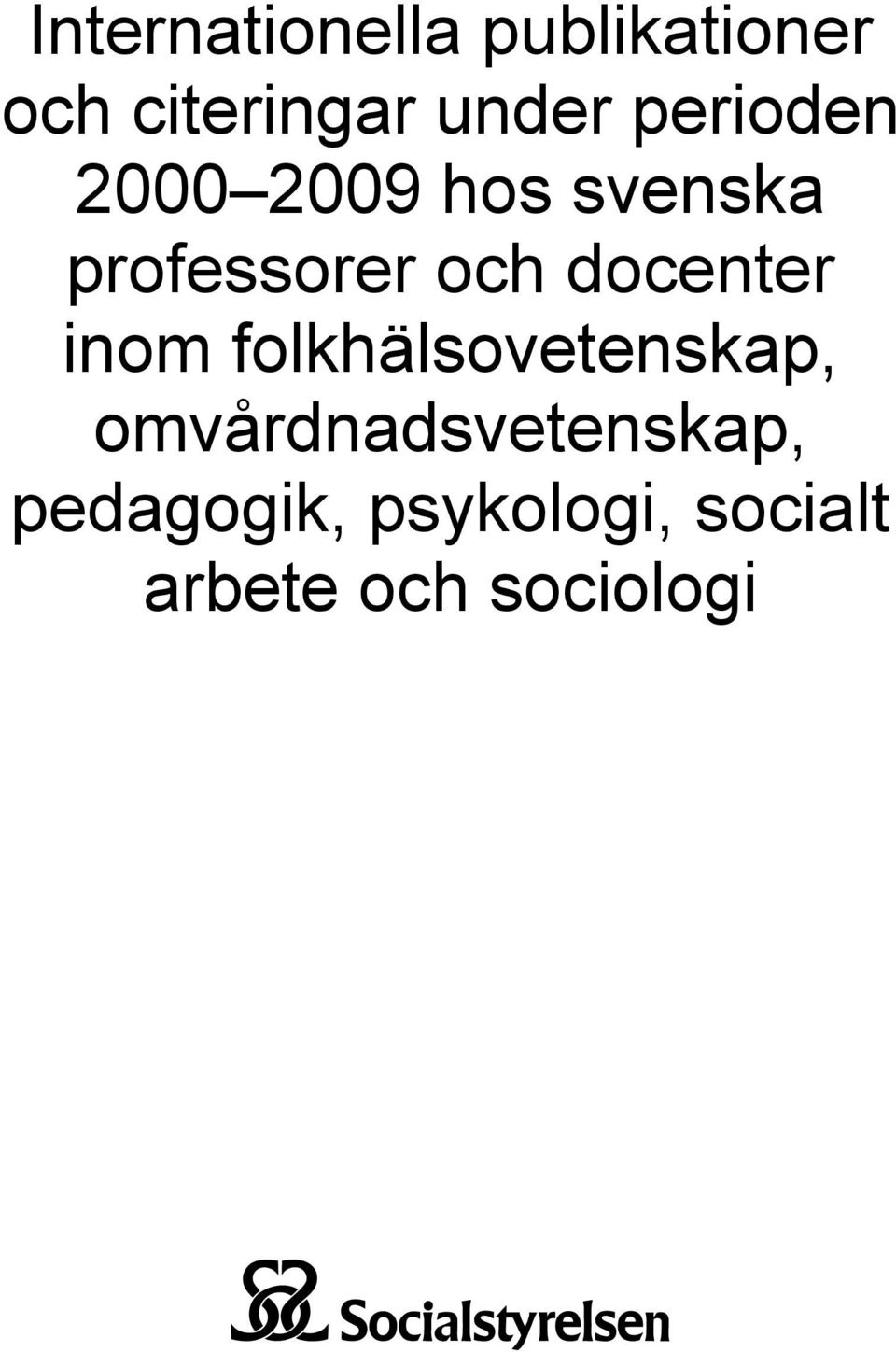 docenter inom folkhälsovetenskap,