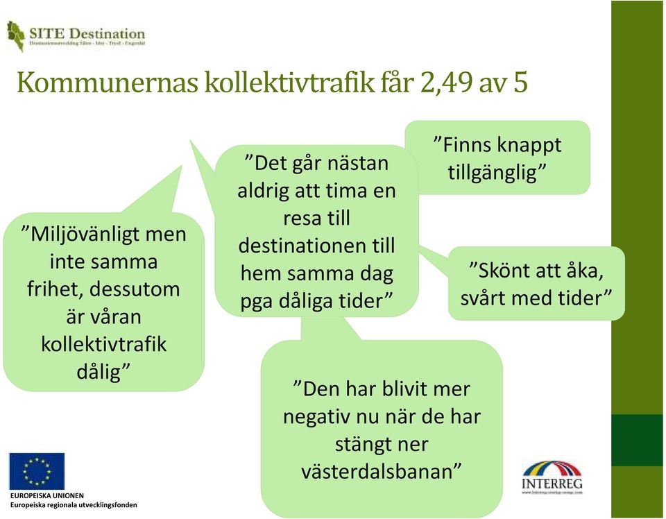 destinationen till hem samma dag pga dåliga tider Den har blivit mer negativ nu när