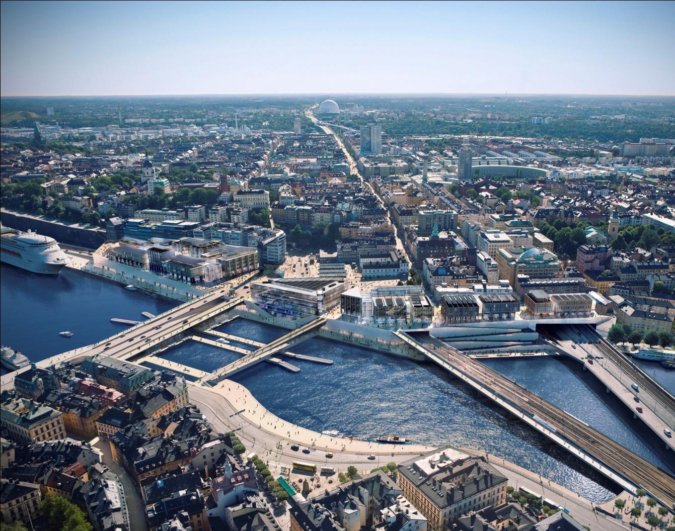 Slussen Foster + Partners och Berg Arkitektkontor Administrativa