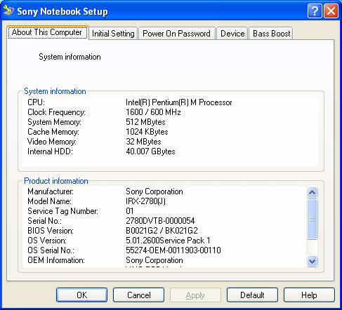 Aväda dator Istallera dator med Soy otebook Setup Verktyget Soy otebook Setup ger dig tillgåg till systemiformatio och systemiställigar, samt låter dig aktivera löseordsskydd för di VAIO.