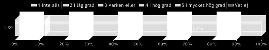 NTR:s medarbetarenkät 2010 Medelbetyg total medarbetarnöjdhet 4,39