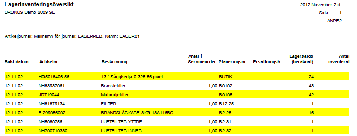 Under fliken alternativ går det att ange att antal ska skrivas ut. Tryck på Skriv ut.