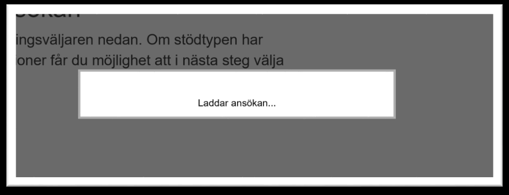 När detta val är gjort väljer du vilken organisation som ska ta emot ansökan: Inom vissa stödtyper och hos vissa