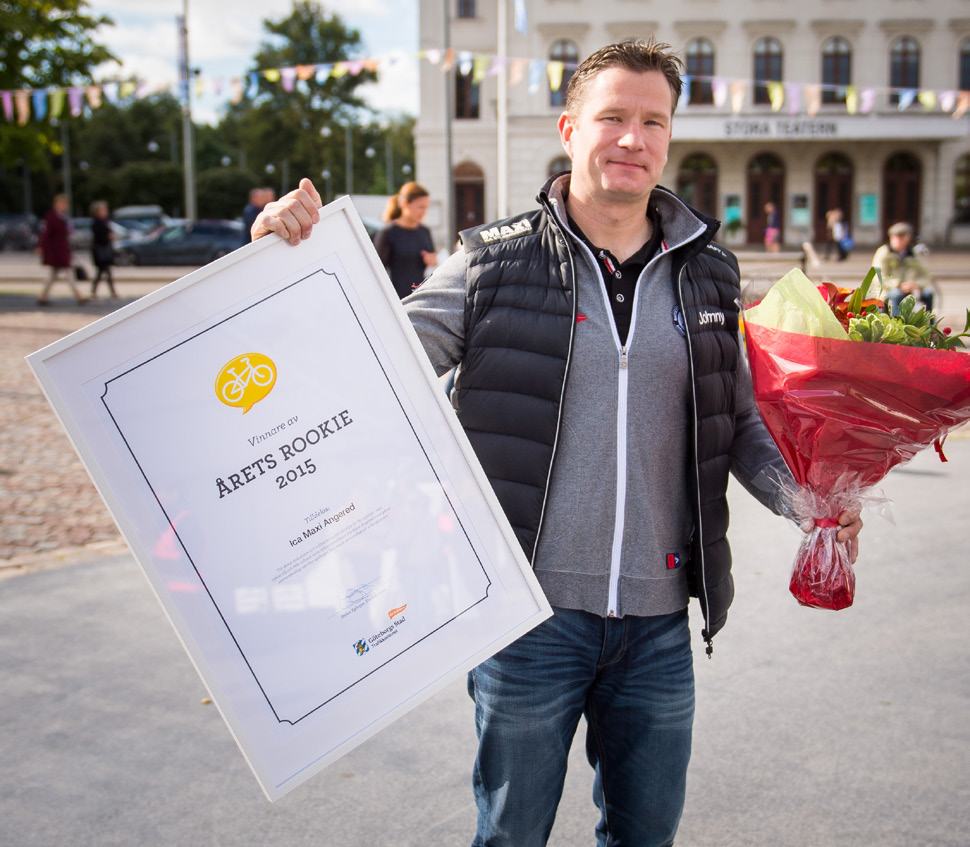 Sweco utsågs till Årets cykelvänligaste arbetsplats 215, Årets Rookie 215 blev Ica Maxi Angered och utmärkelsen Bästa cykelidé fick Kvinnofolkhögskolan.