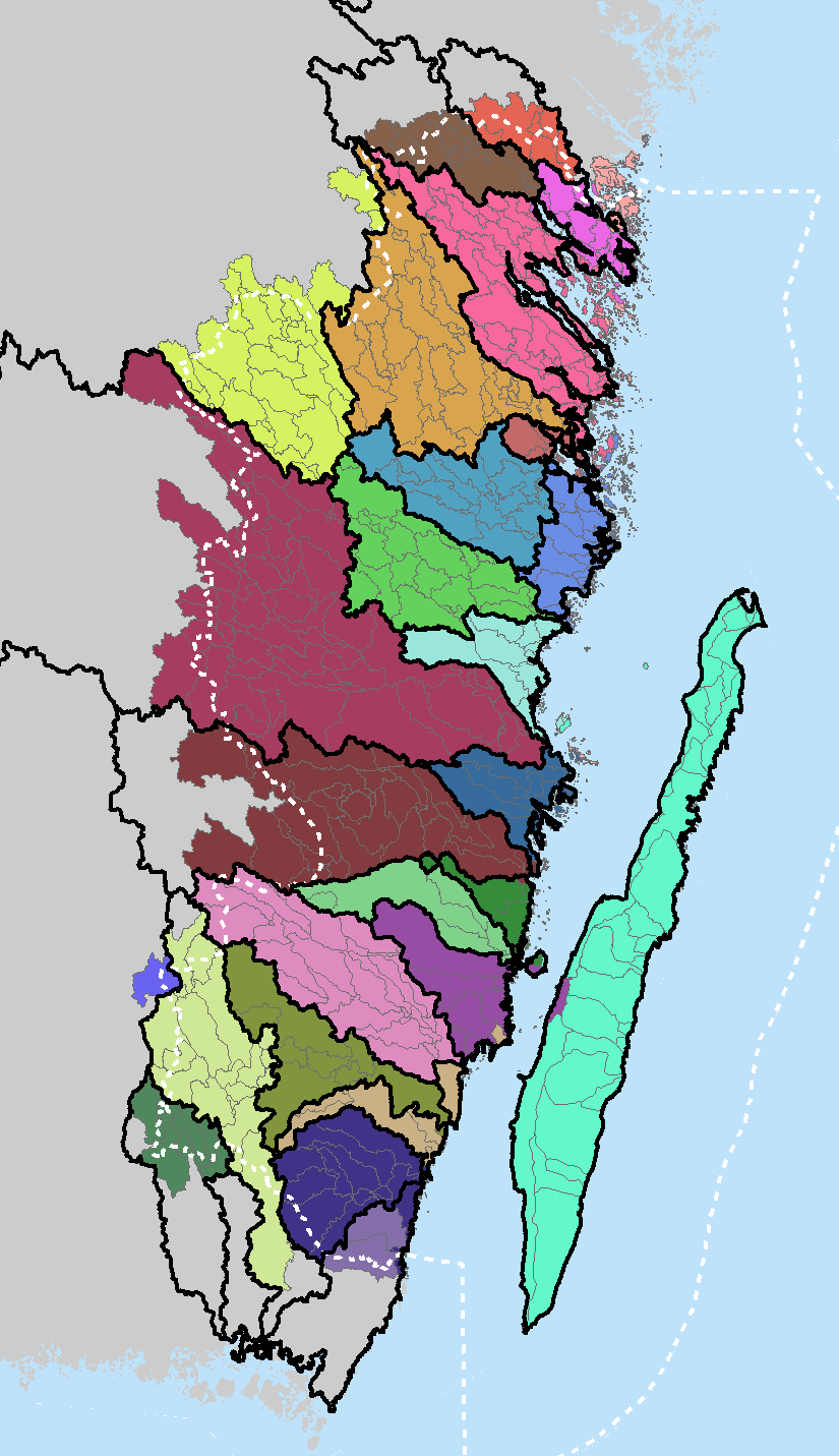 Geografiskt område för vilket länstrappan är beräknad.