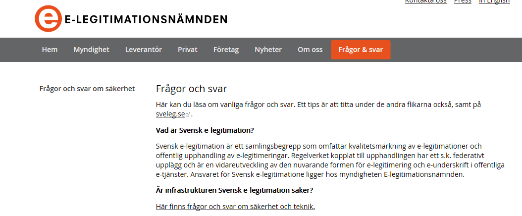 5. FAQ teknik och säkerhetsfrågor Vi har nu en begriplig och transparent Frågor och