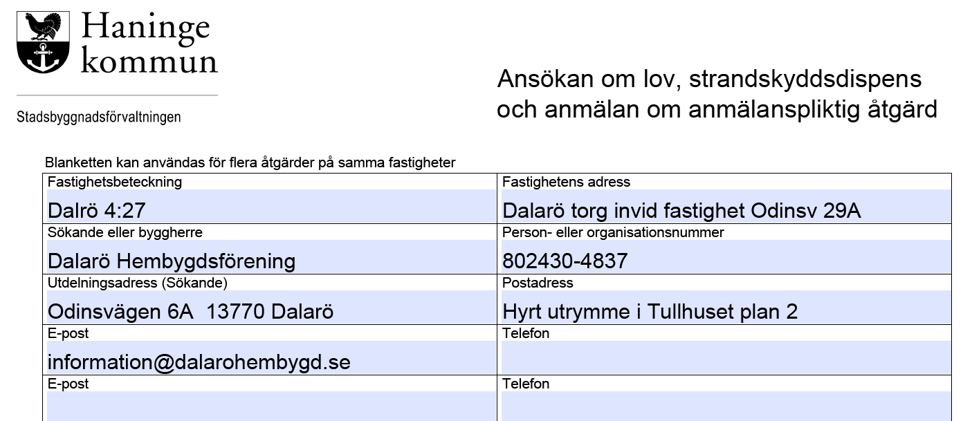 Bygglovshandling Så var det dags att söka bygglov.