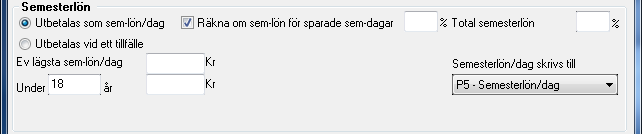 Egna anteckningar specifikt för din semesterberäkning: Observera att om du använder dig av brutna perioder, som inte överensstämmer med intjänandeåret, måste du justera intjänandeperiodens datum så