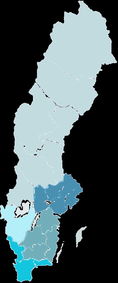 Det finns drygt 1.000 fordonsleverantörer utspridda över Sverige.