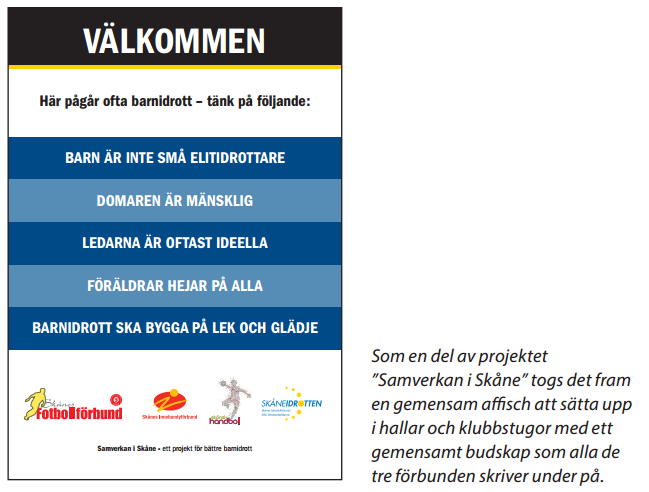 Föreningsamverkan: I samarbete med klubbarna IBK Lund, Skurup, Malmö FBC, Palmstaden och Åkarp har vi under året gemensamt satt upp regler för hur man värvar spelare mellan klubbarmna samt hur vi ska