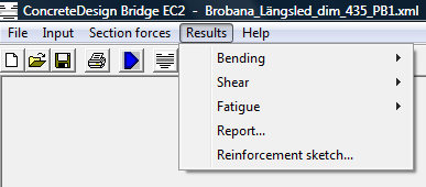 brdec210 Concrete designer bridge Sidan 26(40) 6 Results Knappar i dialogerna Kopiera bild till klippbordet Skriv ut Informationen i dialogerna visar den information du har kryssat för i respektive