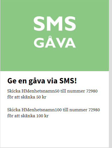 13. Skapa en puff (sida) som saknar länken läs mer (exempelvis som SMS och Swisch sidorna) En sådan puff kan man använda som exempelvis en faktaruta intill en sida, kontaktinfo till ansvarig, eller