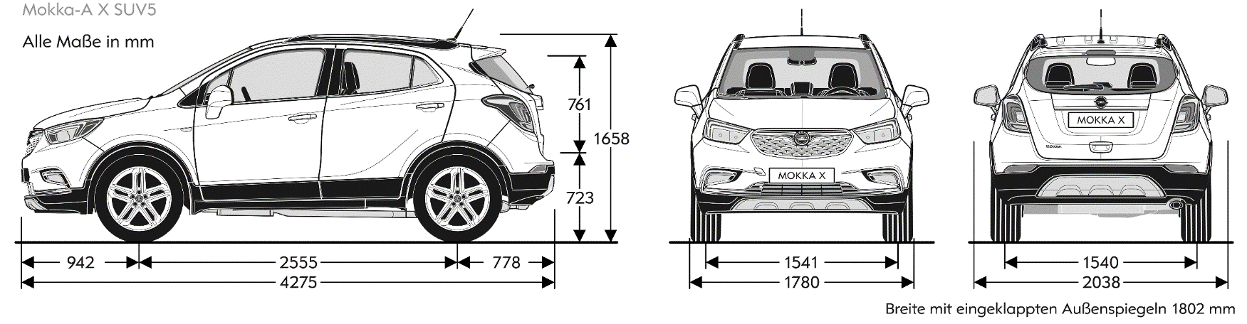 Mokka X Mått 13 Yttermått