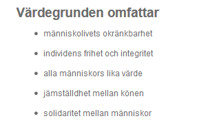 SKILJ MELLAN ÖVERGRIPANDE NATIONELLA FORMELLA VÄRDEN