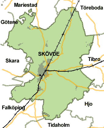 Skövde kommun drygt 50 000 invånare Investeringsvolym i kommunen samt de