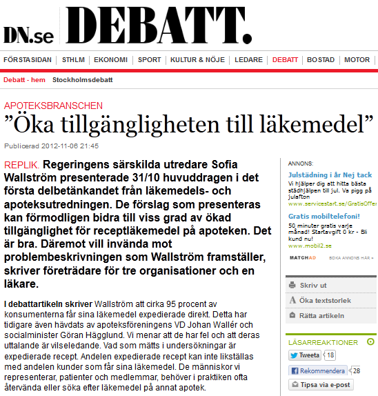 Anne Carlsson Förbundsordförande Anne Carlsson omnämns i drygt tio procent av artiklarna och hennes utspel rör en mängd olika aspekter, främst kritik mot bristfälligvård för patienter med långvarig